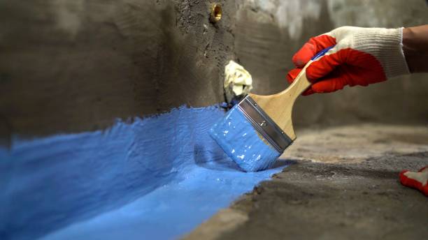 Commercial Waterproofing project at a Westphalia, MD business property by SJ Waterproofing Pros
